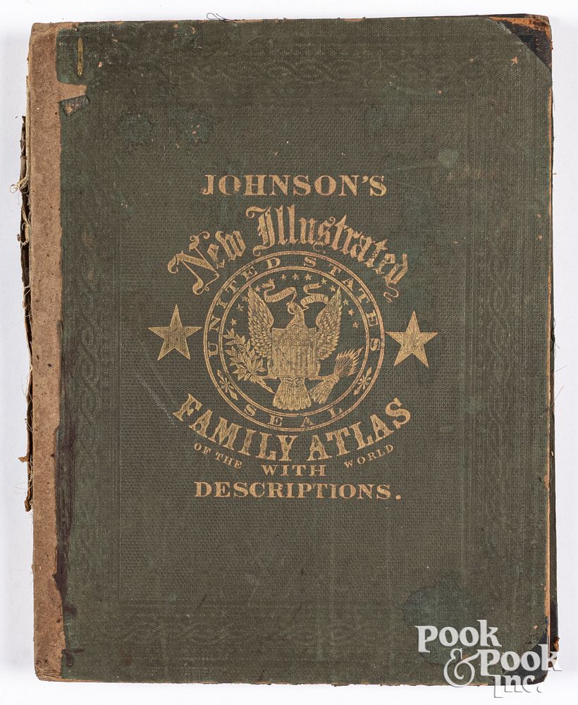 Appraisal: Johnson's New Illustrated Family Atlas Johnson's New Illustrated Steel Plate