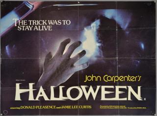 Appraisal: Halloween British Quad film poster horror directed by John Carpenter