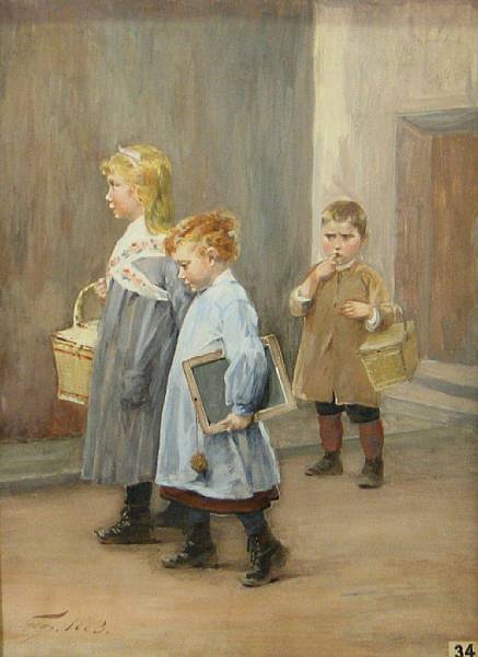 Appraisal: Henry Jules Jean Geoffroy French - Lunchtime already signed and