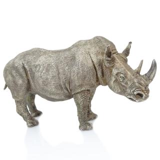 Appraisal: Sarnoff Sterling Silver Rhinoceros Figure Sarnoff Sterling Silver Rhinoceros Figure