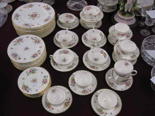 Appraisal: pc Minton China ''Marlow'' Dinner Service floral sprays gold trim