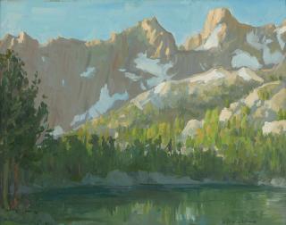 Appraisal: Peter Adams ''Morning at Fifth Lake'' Sierra landscape signed lower