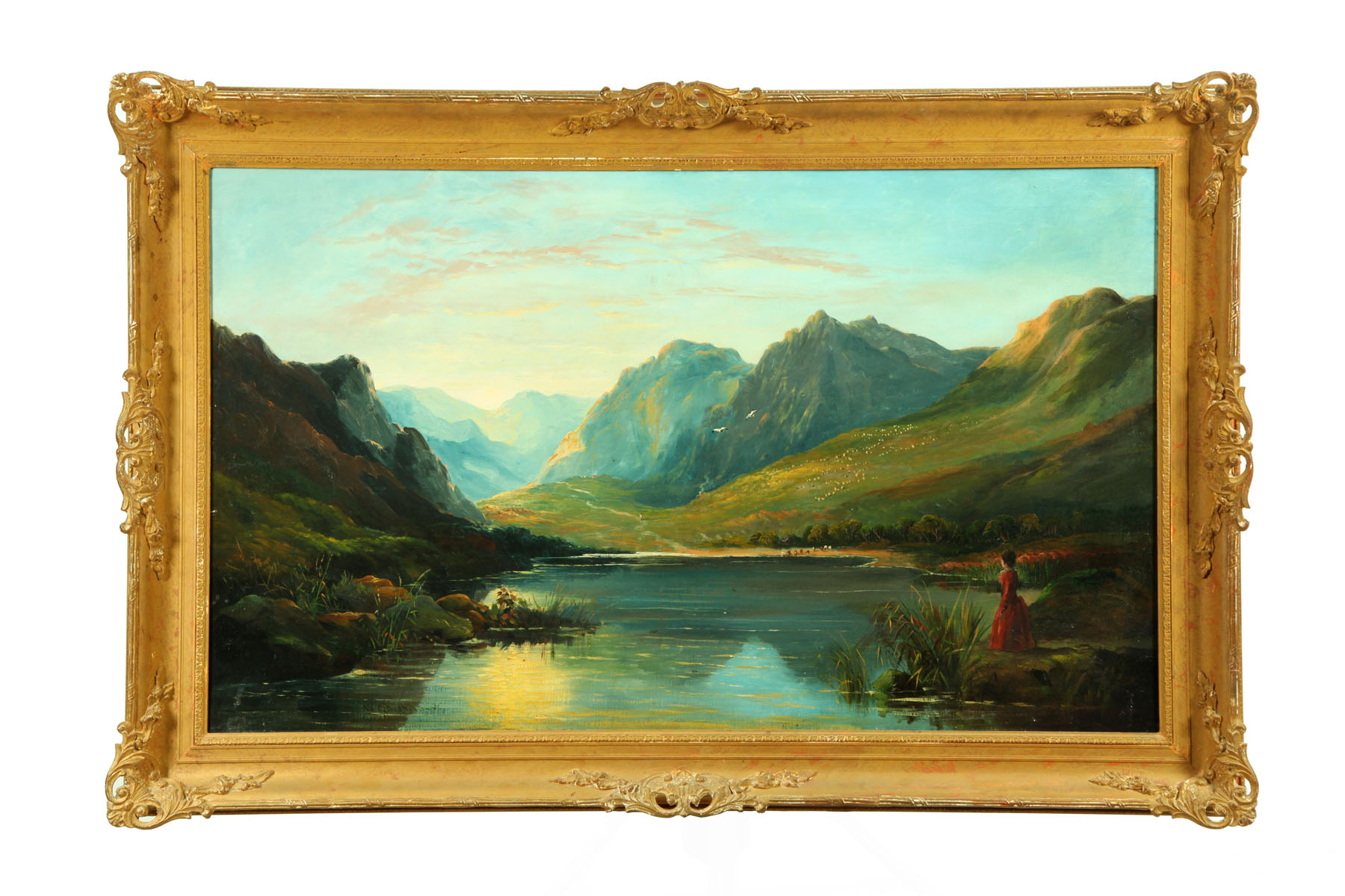 Appraisal: HIGHLAND LANDSCAPE SIGNED WILLIAM E MEADOWS UNITED KINGDOM ND HALF-