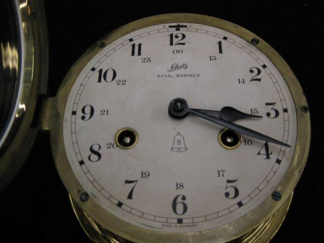 Appraisal: Schatz Ship's Clock with bell Royal Mariner model diameter