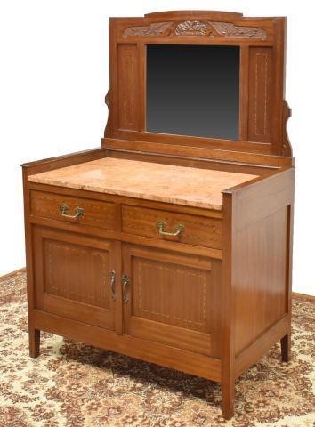 Appraisal: Italian Art Nouveau vanity table and mirror early th c