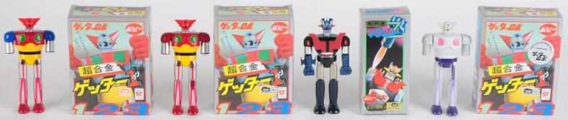 Appraisal: Lot of Popy Robots Includes GA- Getter Trainer GA- Getter