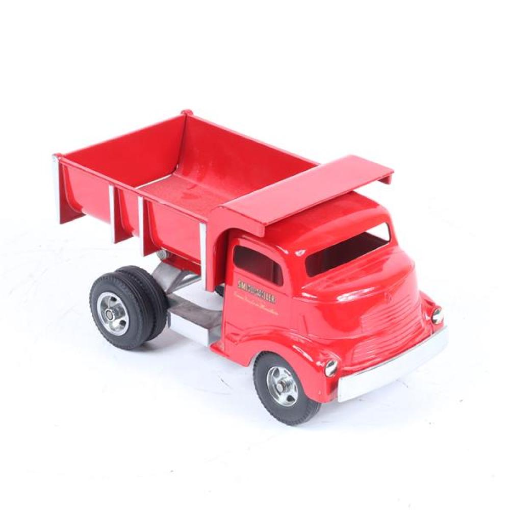 Appraisal: SMITH MILLER RED PRESSED STEEL SAND AND GRAVEL TOY DUMP