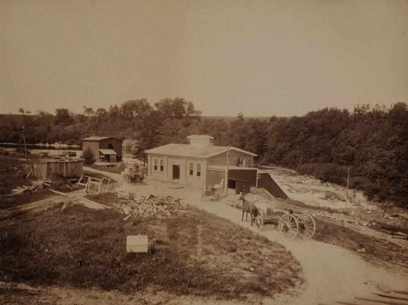 Appraisal: UNKNOWN C ''ELECTRIC CONSTRUCTION CO 'S CENTRAL STATION'' Toned albumen