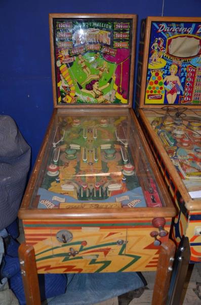 Appraisal: Gottlieb Rockettes Playfield Poor Backglass Poor Cabinet Fair Functionality Untested