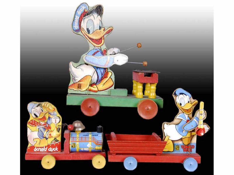 Appraisal: Fisher-Price Walt Disney Donald Duck Toys Description '' L Choo-Choo