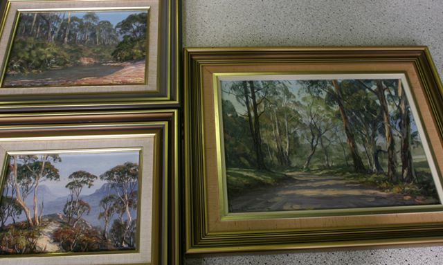 Appraisal: Three oil on board landscapes by John Emmett