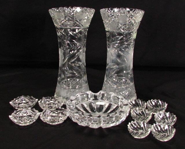 Appraisal: Group of cut glass and pattern glass including two ''