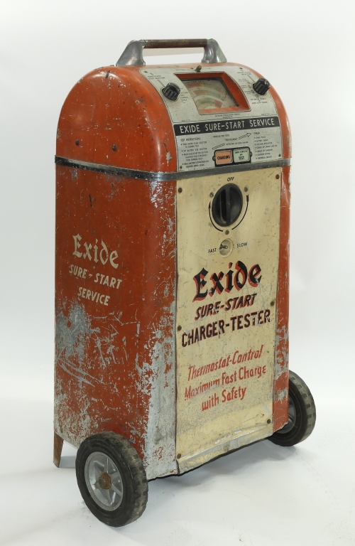 Appraisal: VINTAGE EXIDE SERVICE STATION BATTERY CHARGER United States th CenturyCabinet