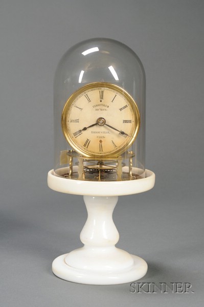 Appraisal: Candlestand Clock by Terry Ville Manufacturing Company Terryville Connecticut c