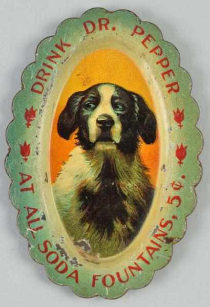 Appraisal: Dr Pepper Pin Tray with Dog Description Nice bright face