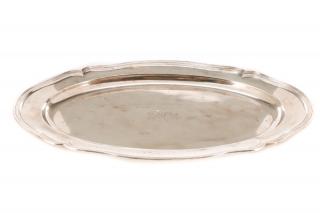 Appraisal: M H Wilkens Sohne Silver Monogrammed Tray M H Wilkens