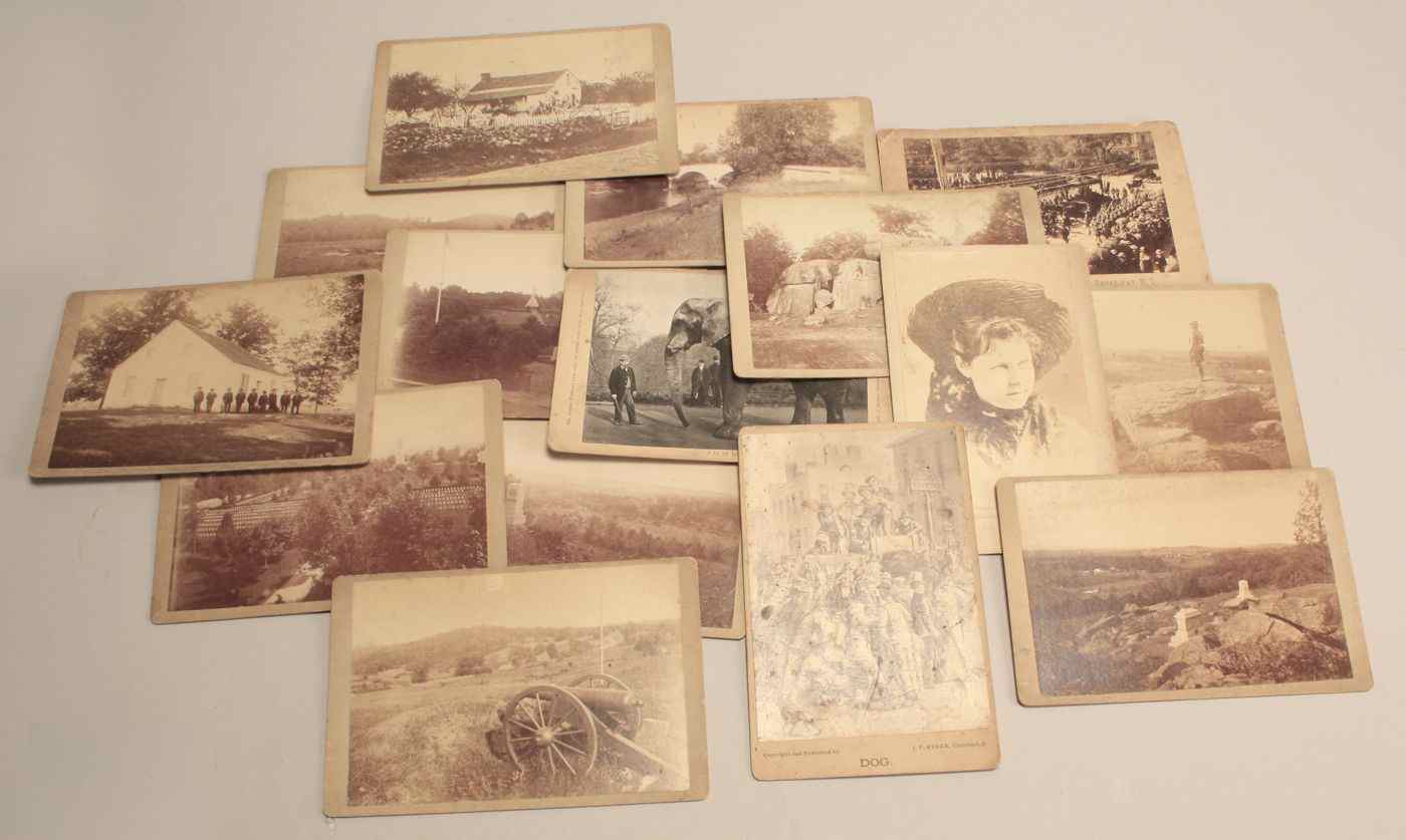 Appraisal: COLLECTION OF FIFTEEN ASSORTED REAL PHOTO CARDSCivil War EraEleven Tipton's