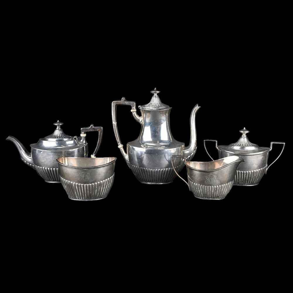 Appraisal: Gorham Sterling Silver Five Piece Tea Set Gorham Sterling Silver