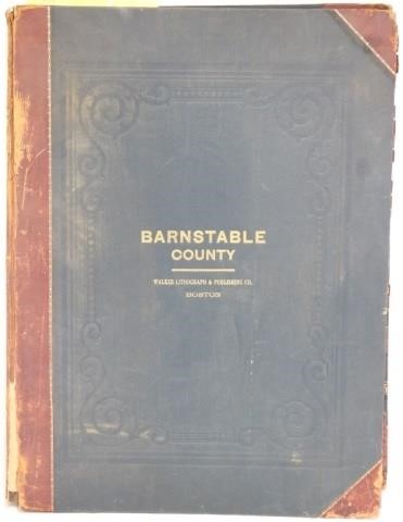 Appraisal: BOUND ATLAS OF BARNSTABLE COUNTY BY WALKER LITHO AND PUBLISHING