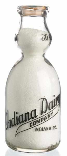 Appraisal: Indiana Dairy Milk Bottle Description Indiana PA The reverse side