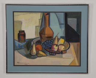 Appraisal: Simon Samsonian W c on paper of still life signed