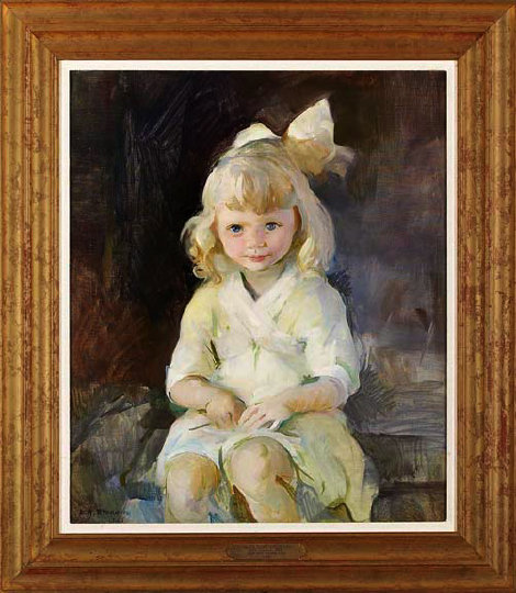 Appraisal: Alice Kent Stoddard American Connecticut - Girl with Blonde Hair