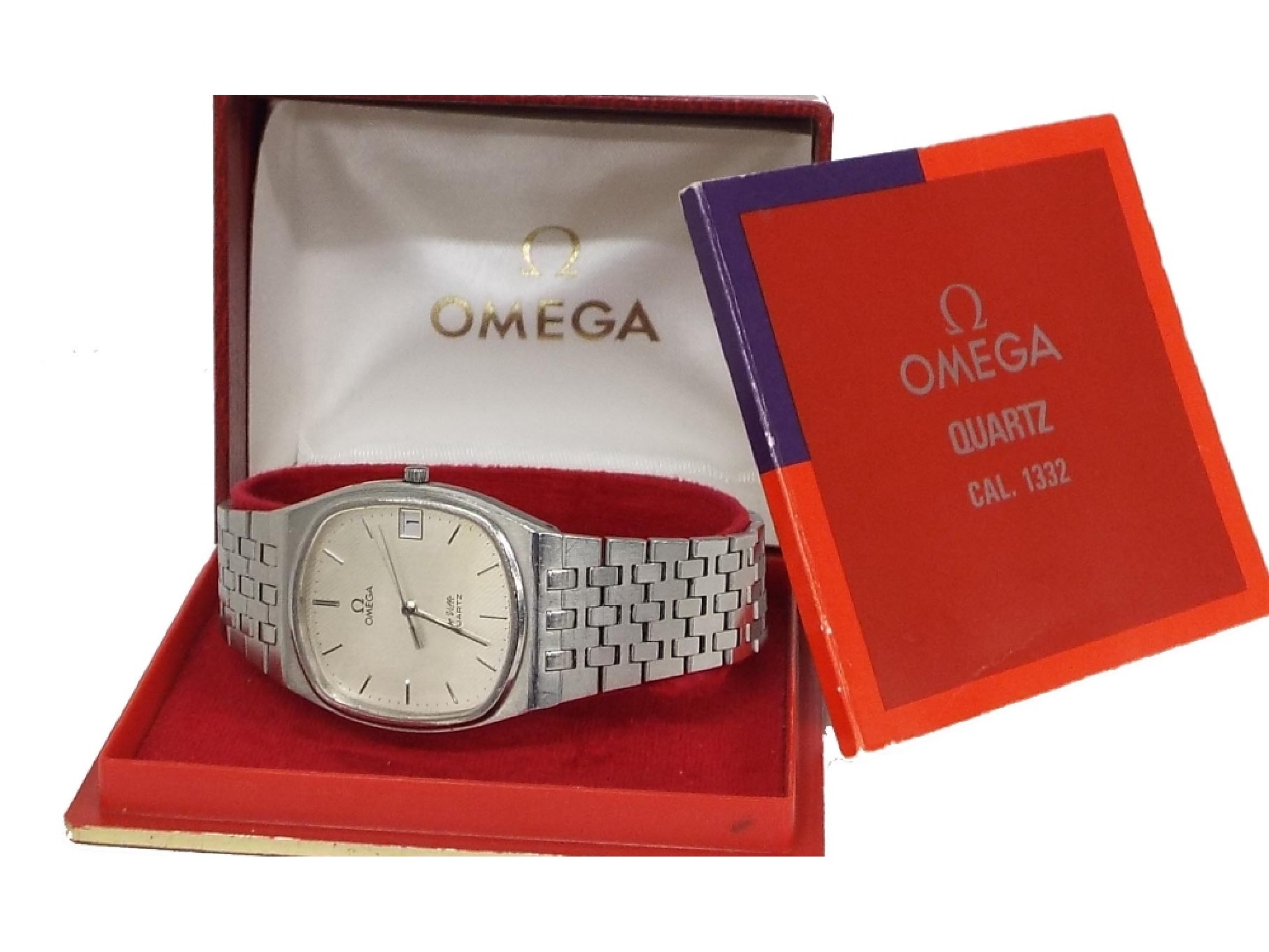 Appraisal: Omega De Ville quartz stainless steel bracelet watch circa the