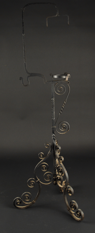 Appraisal: A th C Wrought Iron Kettle Stand Probably French with