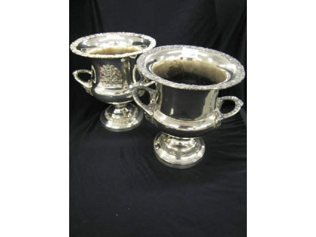 Appraisal: Silverplate Wine Coolers