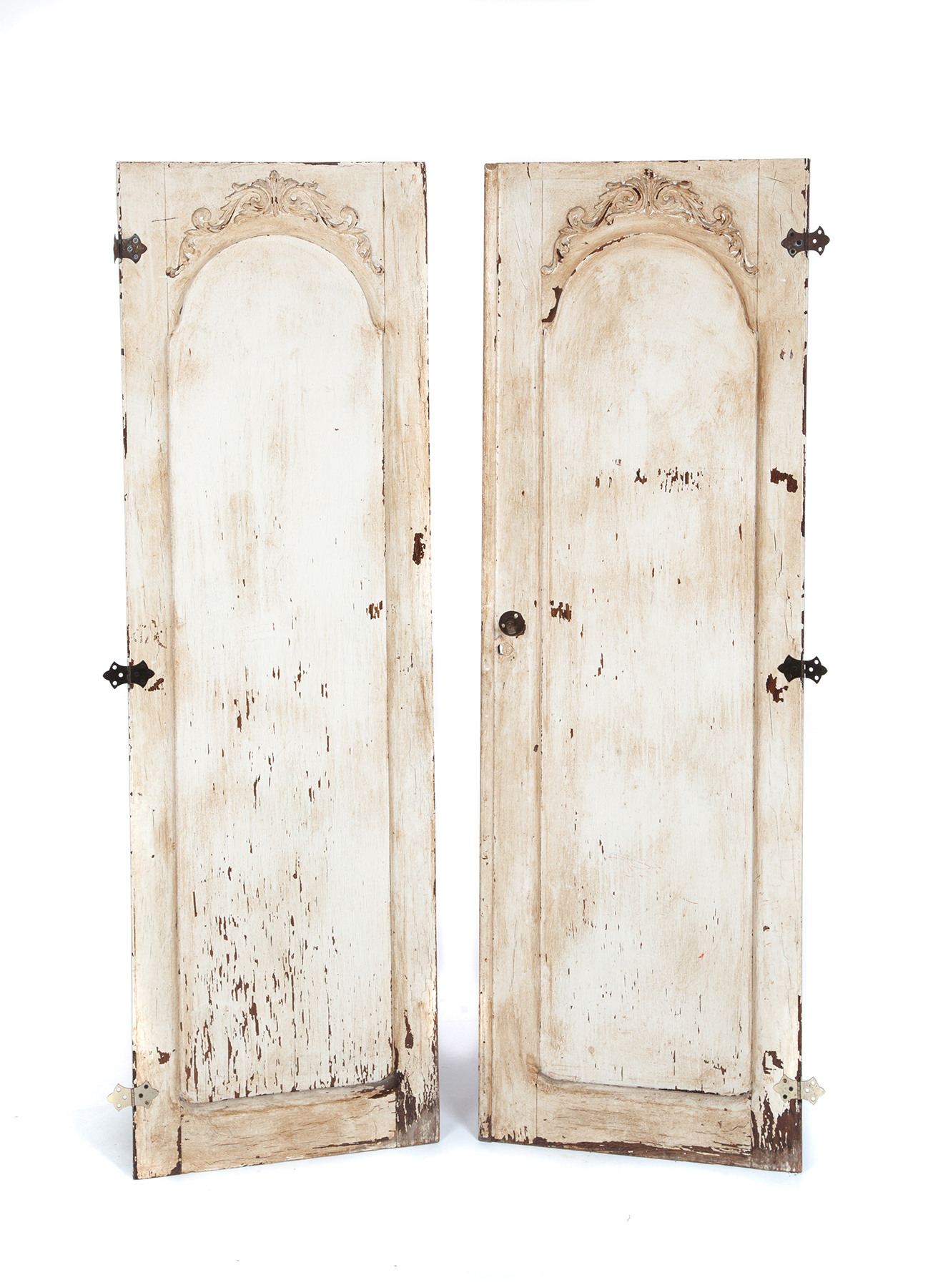 Appraisal: TWO AMERICAN WARDROBE DOORS Late th century Two doors with