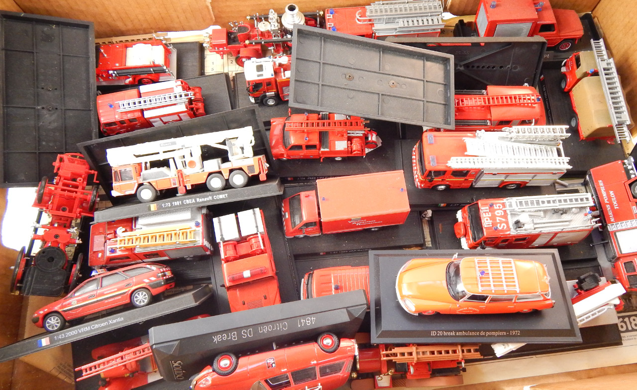 Appraisal: A die cast fire engine tenders cars and tractors most