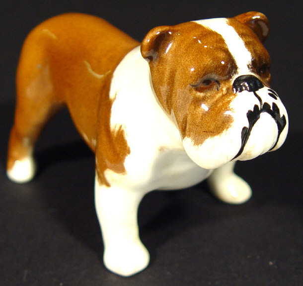 Appraisal: Small Beswick British Boson bulldog with hand painted decoration printed