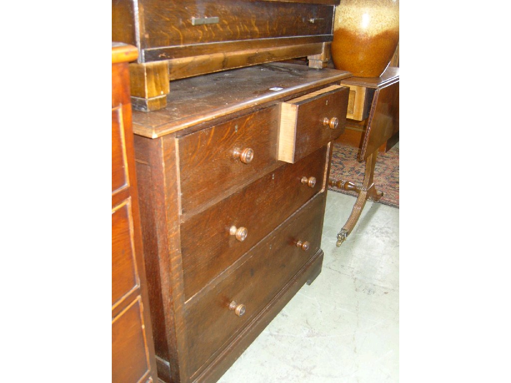 Appraisal: A Heal Son Limited oak chest fitted with two long