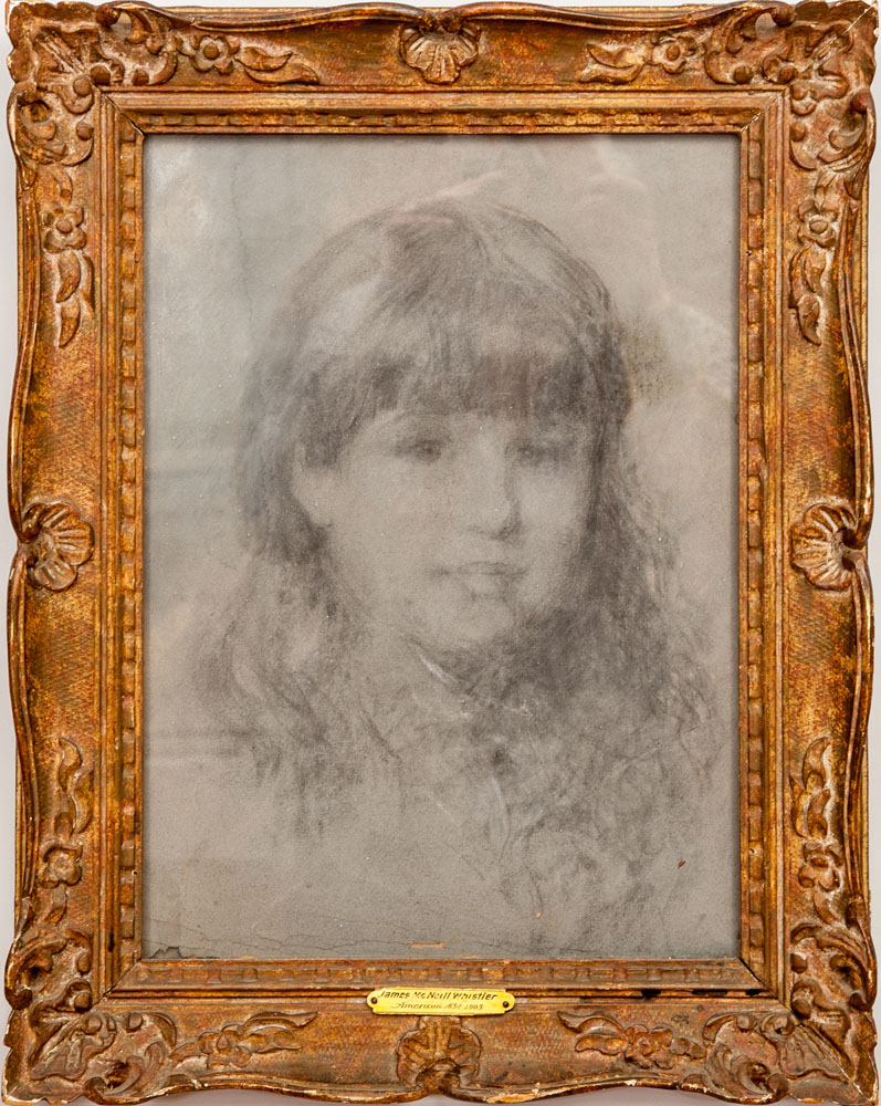 Appraisal: Style of James Abbott McNeill Whistler - Portrait of Nell