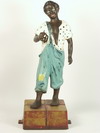 Appraisal: HITCHING POST - th C cast iron African-American boy hitching