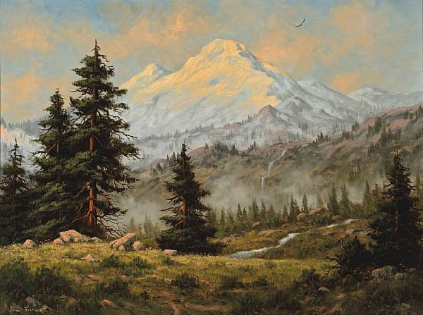 Appraisal: Heinie Hartwig b Mt Baker Northern Cascades signed 'Heinie Hartwig'