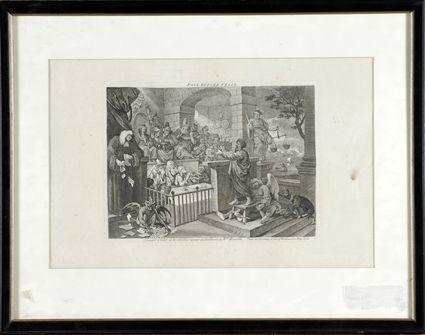 Appraisal: After William Hogarth Paul before Felix Engraving matted and framed