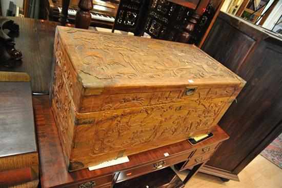 Appraisal: CAMPHOR WOOD TRUNK