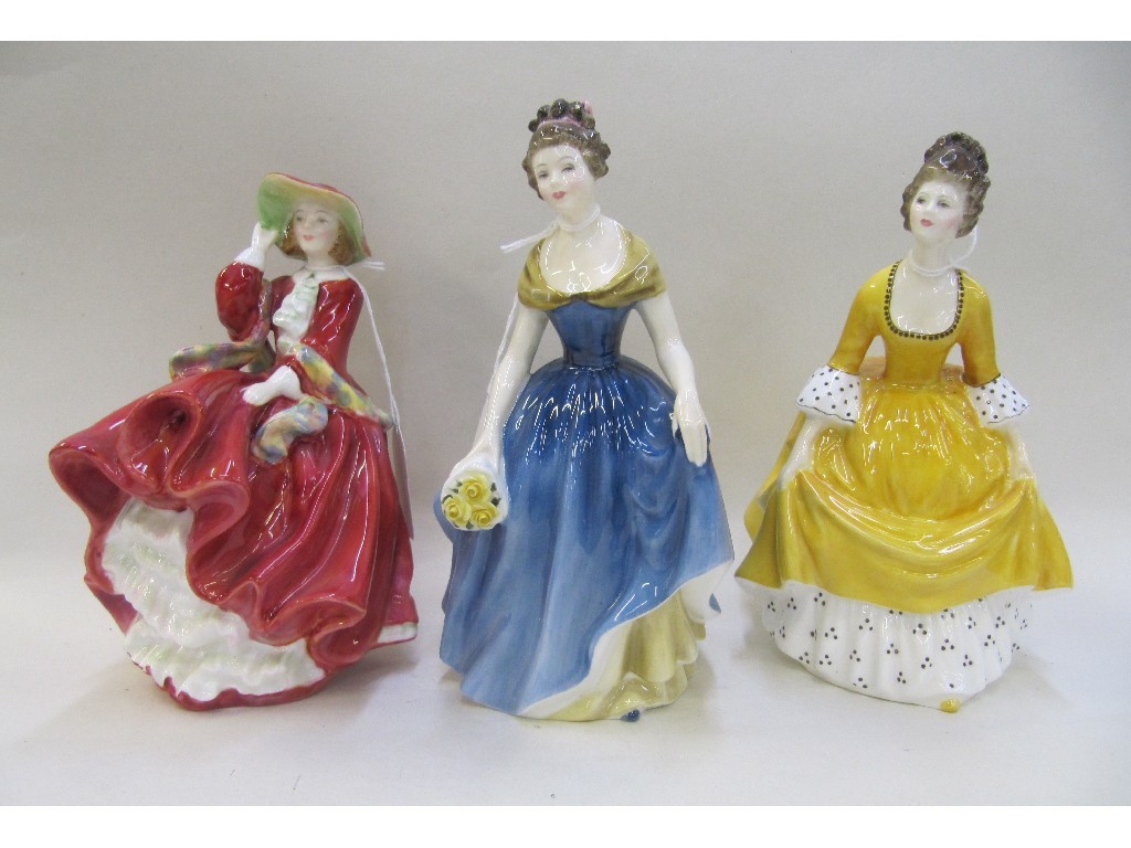 Appraisal: Three Royal Doulton figures Melanie HN Coralie HN and Top