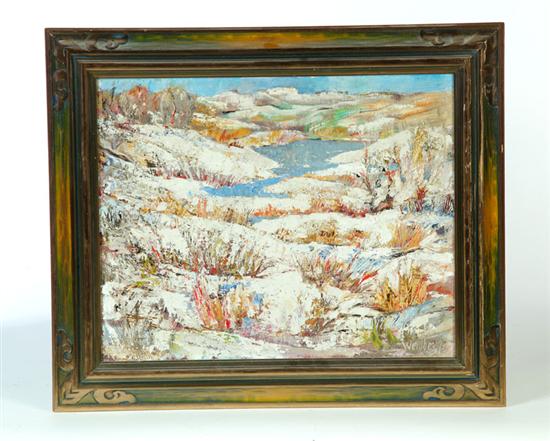 Appraisal: LANDSCAPE BY ARTIST EMILE SIEVERT WEINBERG CALIFORNIA - Oil on