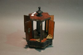 Appraisal: A th century walnut pipe box