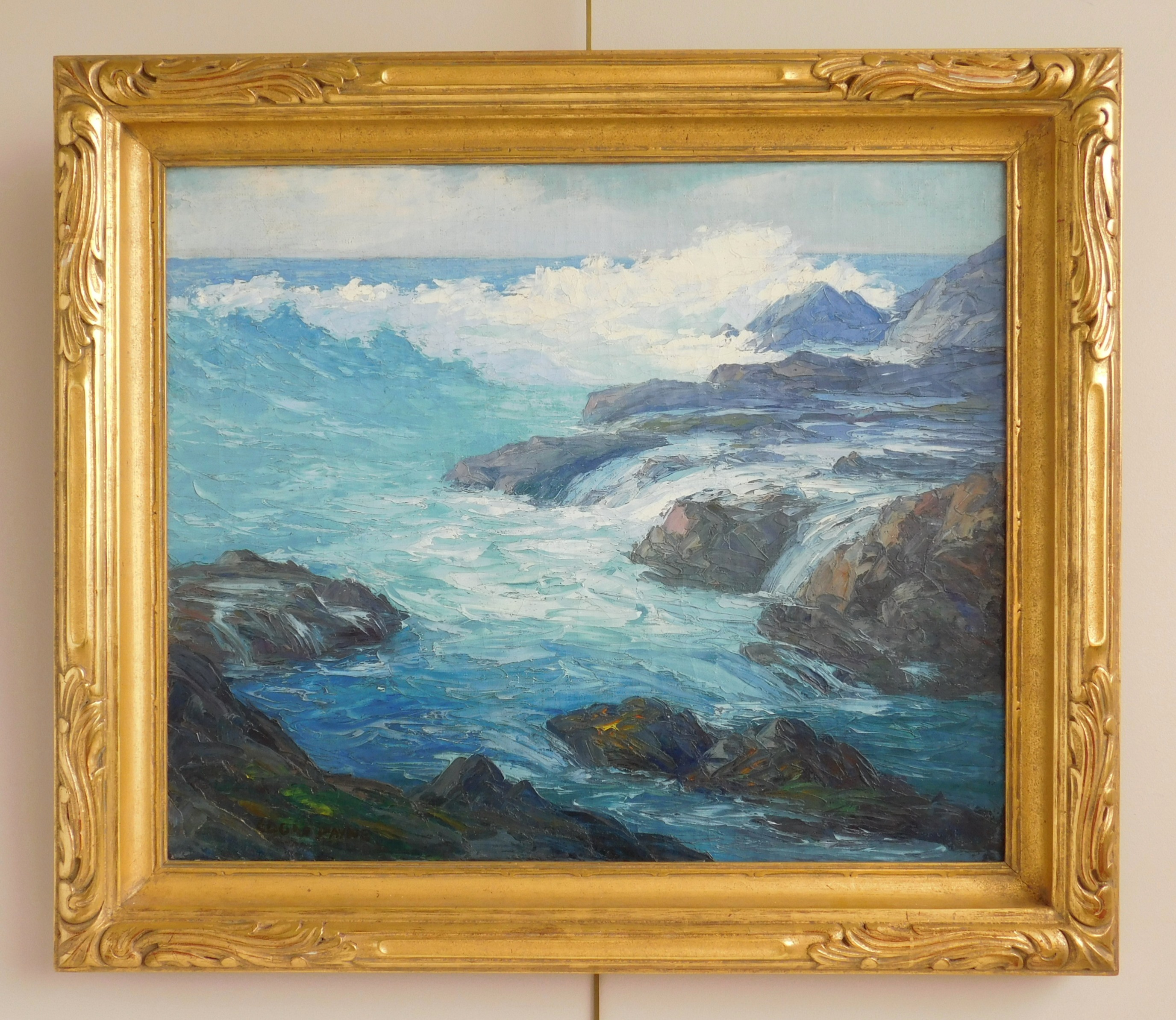 Appraisal: Attributed to Edgar Payne American - Seascape- oil on canvas