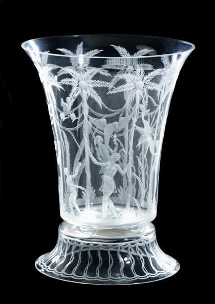 Appraisal: Orrefors etched glass vasesecond quarter th century