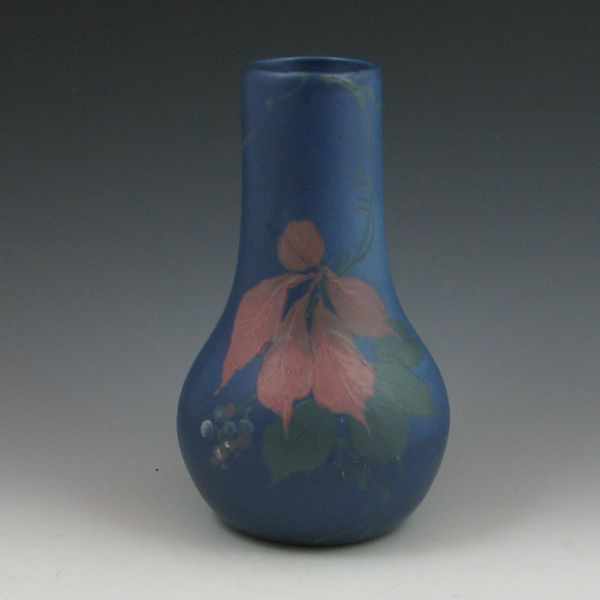 Appraisal: Weller Blue Decorated Hudson bulbous vase Marked Weller Mint ''