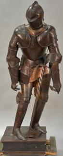 Appraisal: Suit of armor on stand probably th century armor ht