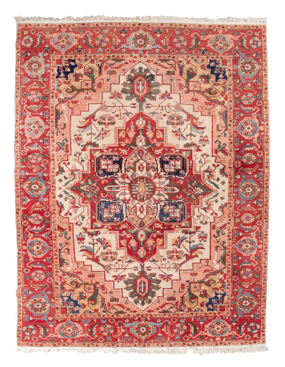 Appraisal: SERAPI DESIGN RUG ' X ' LATE TH CENTURYSERAPI DESIGN