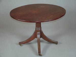 Appraisal: A mahogany tripod table th century Adapted x cm together