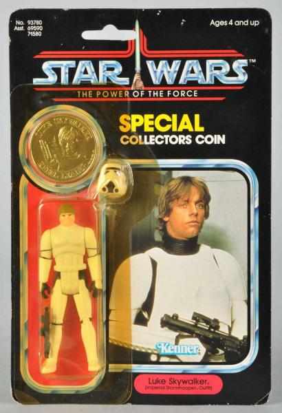 Appraisal: Stars Wars POF Luke Skywalker Carded Figure Description Punched Luke