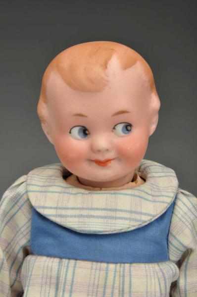 Appraisal: Armand Marseille Googly Doll Description Bisque head with molded and