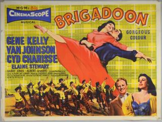 Appraisal: Brigadoon British Quad film poster starring Gene Kelly Cyd Charisse